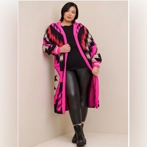 Torrid vegan cashmere balloon sleeve  Cardigan